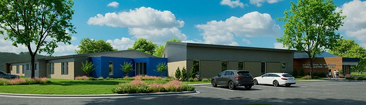 rendering of new Family Justice Center